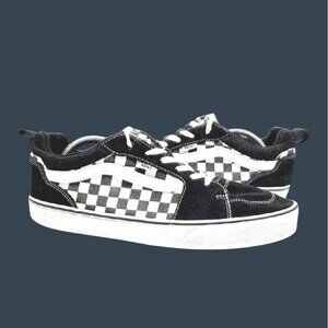 Vans Unisex Checkered Old Skool Sneakers Black/White Size 11